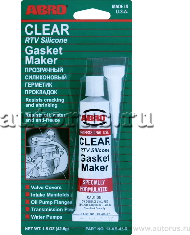 Герметик силиконовый (Abro). Артикул 13-AB-42-R