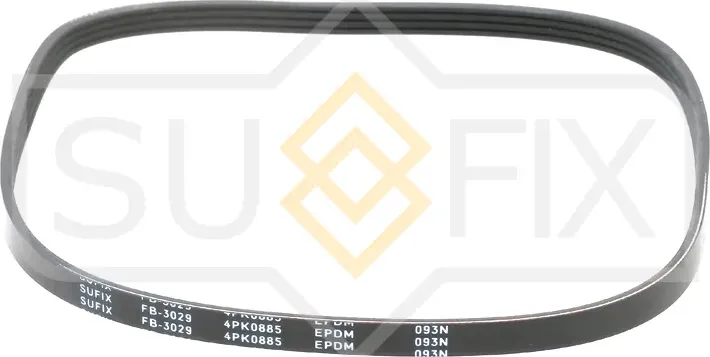 Ремень поликлиновый 4PK0885 (Sufix). Артикул FB3029