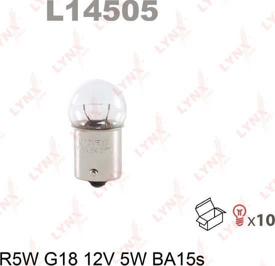 Лампа накаливания LYNXauto. Артикул L14505