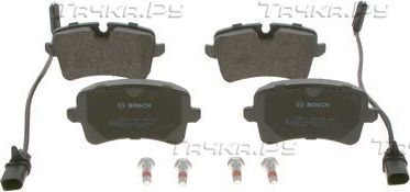Тормозные колодки Bosch (Low-Metallic) задние для Audi S8 III (D4) 2013-2018. Артикул 0 986 494 446