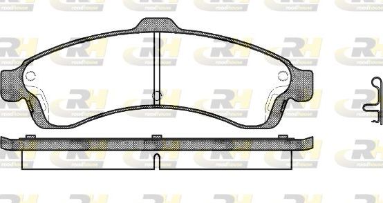Тормозные колодки RoadHouse передние для Saab 9-7X 2004-2012. Артикул 2837.02