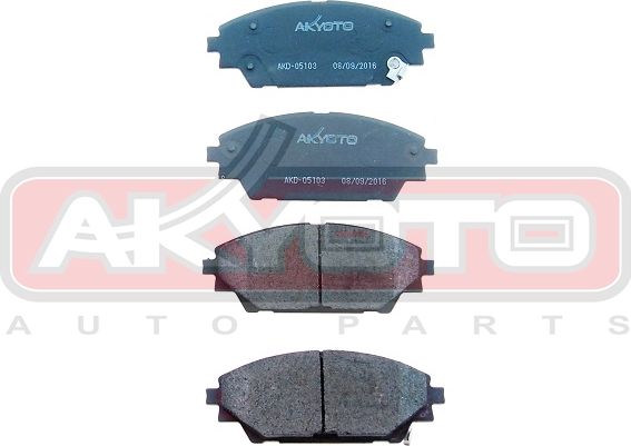Тормозные колодки Akyoto Packing AKYOTO передние для Mazda 3 III (BM) 2013-2018. Артикул AKD-05103