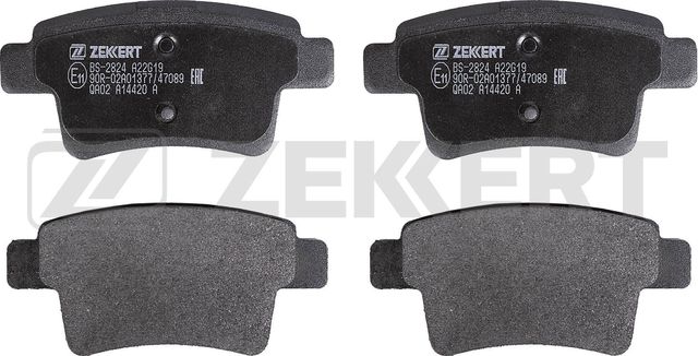 Тормозные колодки Zekkert задние для Citroen C4 Picasso I 2006-2013. Артикул BS-2824