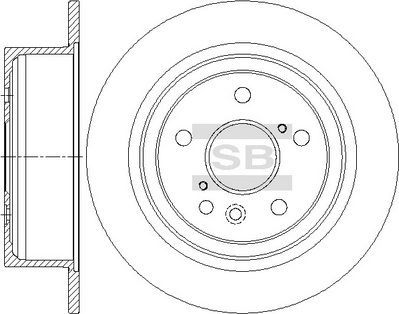 Тормозной диск Sangsin Hi-Q. Артикул SD4647