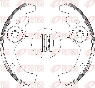 Тормозные колодки Remsa задние для Fiat 126 I 1972-1977. Артикул 4611.00