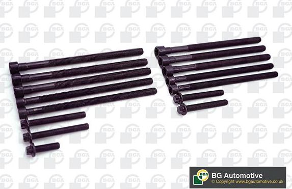 Комплект болтов ГБЦ BGA. Артикул BK0902