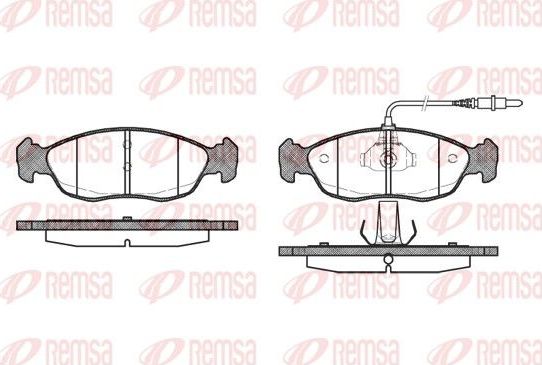 Тормозные колодки Remsa. Артикул 0461.02