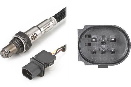 Лямбда-зонд (кислородный датчик) Hella. Артикул 6PA 009 166-811