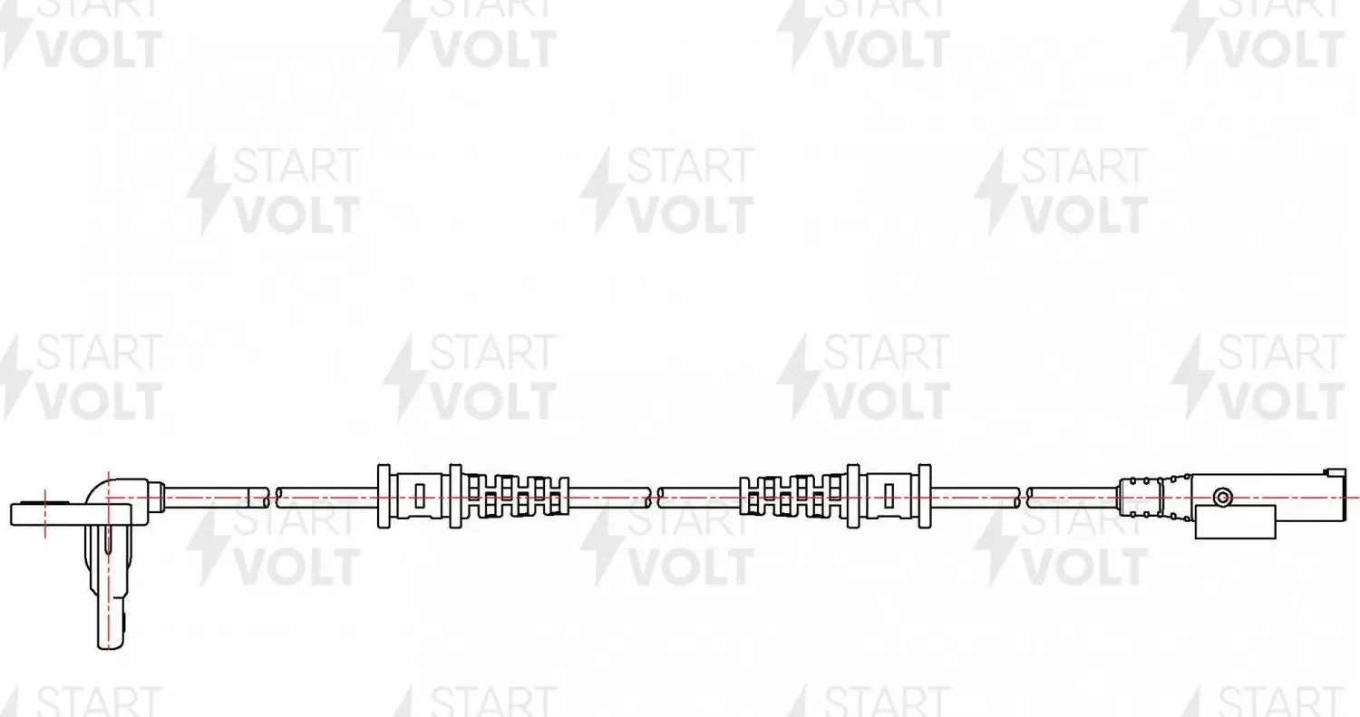 Датчик ABS MERCEDES-BENZ SPRINTER (06-) перед. лев./прав. 940мм (Startvolt). Артикул VS-ABS 1580