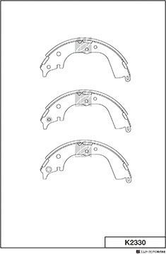 Тормозные колодки MK Kashiyama. Артикул K2330
