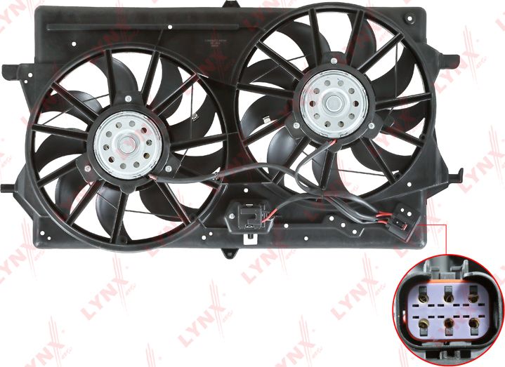 Вентилятор радиатора двигателя LYNXauto. Артикул RF-1653