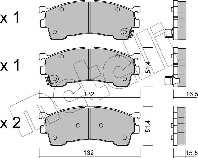 Тормозные колодки Metelli. Артикул 22-0223-1