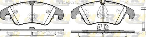 Тормозные колодки RoadHouse передние для Audi S4 IV (B8) 2008-2015. Артикул 21304.10