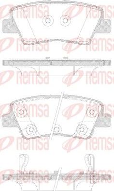 Тормозные колодки Remsa. Артикул 1362.42