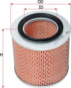 Воздушный фильтр Sakura. Артикул A-1117