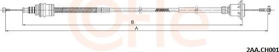 Трос сцепления Cofle. Артикул 2AA.CH001