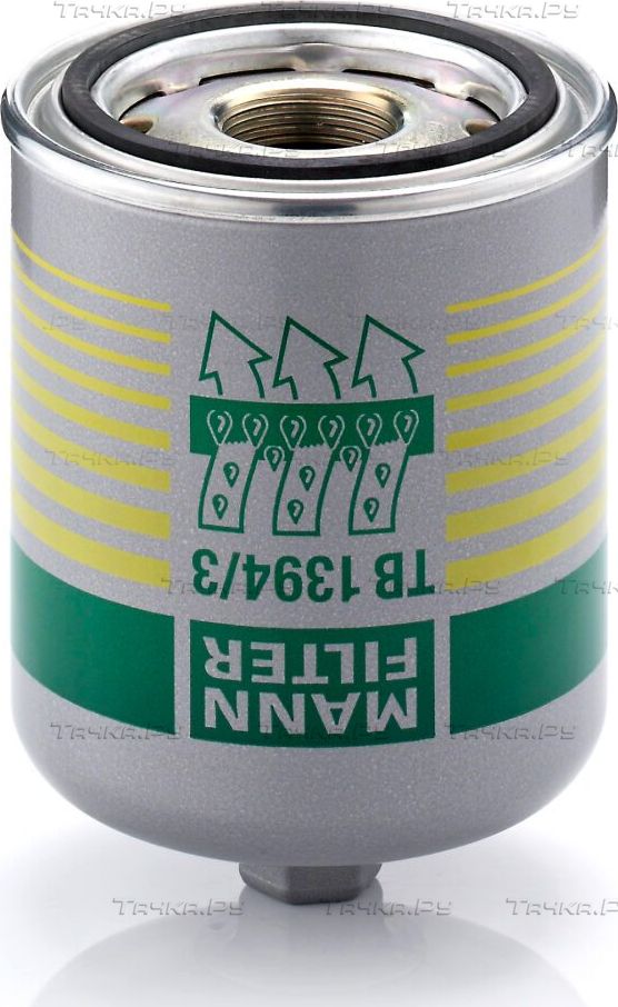 Патрон осушителя воздуха пневмосистемы Mann-Filter. Артикул TB 1394/3 x