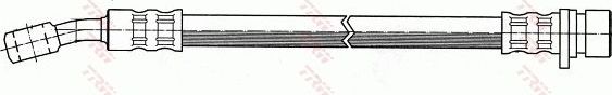Тормозной шланг TRW задний левый для Rover 600 1993-1999. Артикул PHD259