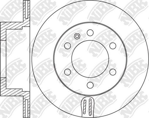Тормозной диск NiBK задний для Chevrolet TrailBlazer II 2012-2020. Артикул RN1636