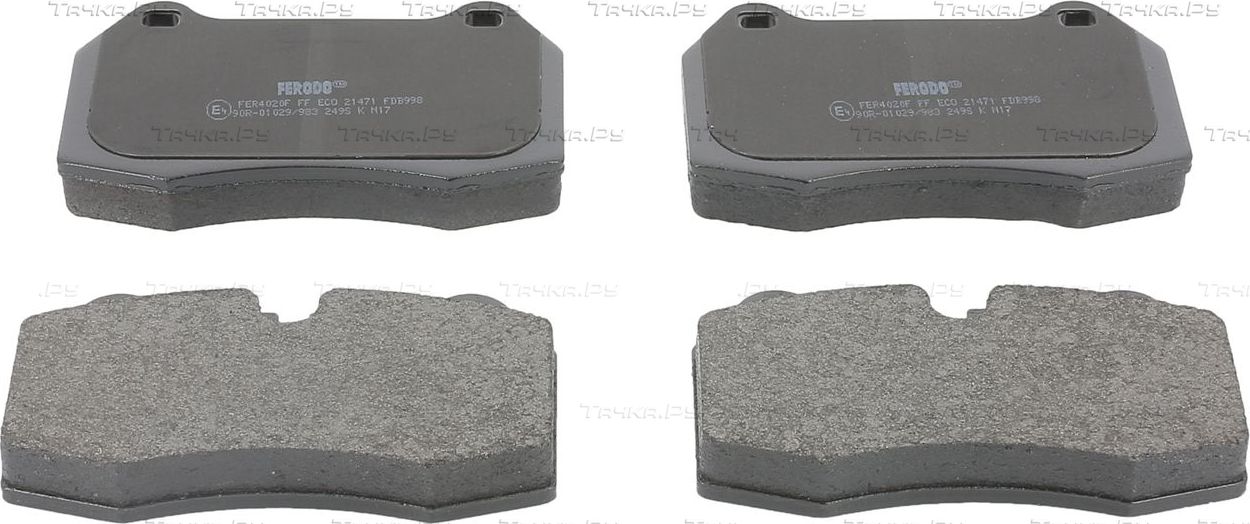 Тормозные колодки Ferodo Premier Eco Friction задние для Maserati Ghibli II 1992-1997. Артикул FDB998