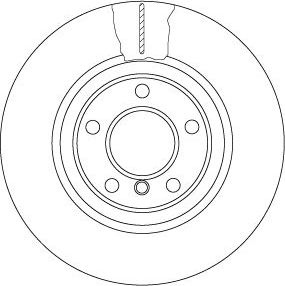 Тормозной диск TRW передний для BMW 5 VI (F10/F11/F07) 2009-2017. Артикул DF6616S