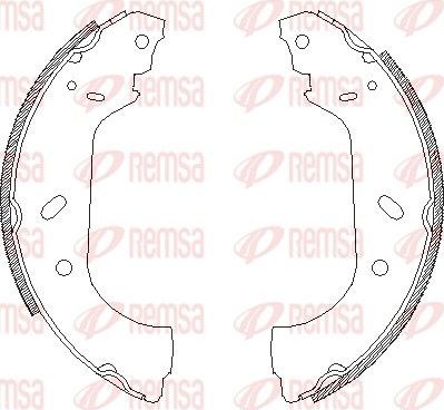 Тормозные колодки Remsa. Артикул 4417.00