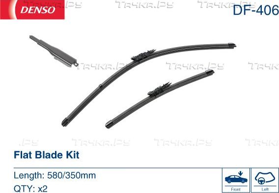 Щетки стеклоочистителя (дворники) Denso. Артикул DF-406