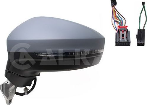 Зеркало боковое Alkar левое для Volkswagen Tiguan II 2016-2026. Артикул 9043147