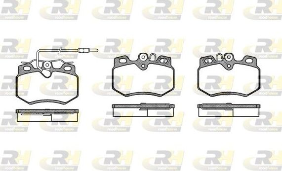 Тормозные колодки RoadHouse передние для Peugeot 205 1983-1998. Артикул 2170.12