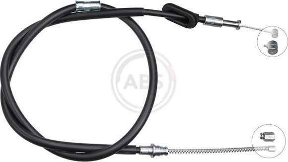 Трос ручника (тросик ручного тормоза) ABS задний левый для Subaru Impreza I 1992-2000. Артикул K15847