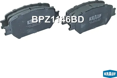 Колодки тормозные дисковые (Krauf). Артикул BPZ1146BD