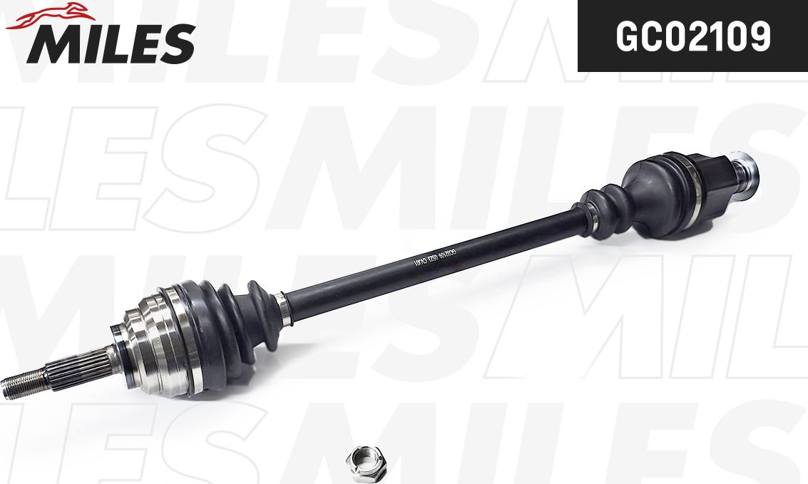 Полуось (привод в сборе, приводной вал) Miles. Артикул GC02109