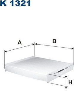 Салонный фильтр Filtron для Renault Duster II 2021-2026. Артикул K 1321