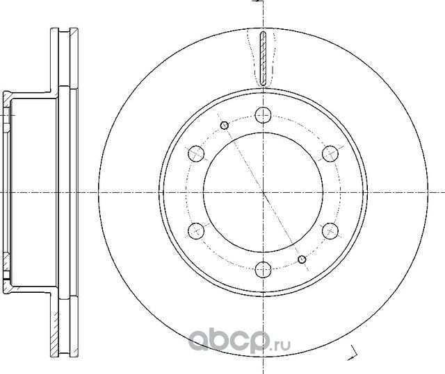Диск тормозной вентилируемый (G-Brake). Артикул GR20410