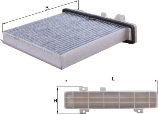 Салонный фильтр Mahle. Артикул LAK 589