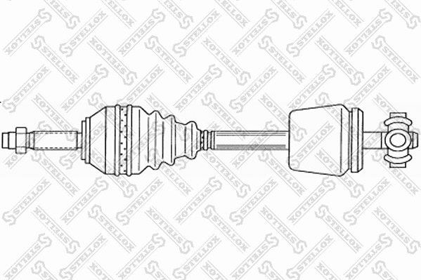 Полуось (привод в сборе, приводной вал) Stellox. Артикул 158 1766-SX