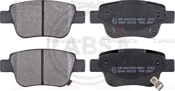 Тормозные колодки ABS задние для Toyota Previa III (XR50) 2005-2026. Артикул 37401