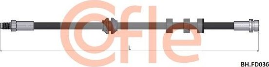 Тормозной шланг Cofle. Артикул 92.BH.FD036
