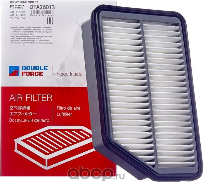 Фильтр воздушный DOUBLEFORCE (Double Force). Артикул DFA26013