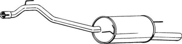 Глушитель (задняя часть) Bosal (Бельгия). Артикул 283-459