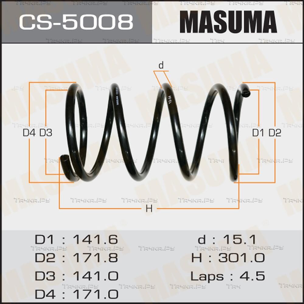 Пружина подвески Masuma. Артикул CS-5008