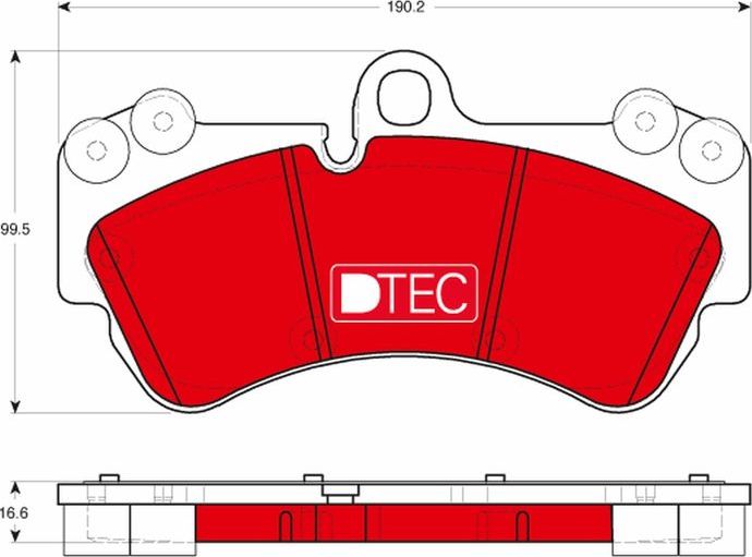 Тормозные колодки TRW DTEC COTEC. Артикул GDB1720DTE
