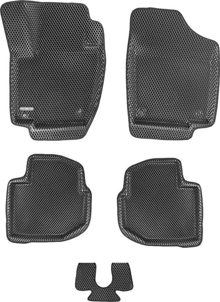 Коврики Euromat 3D EVA для салона Skoda Rapid 2014-2020 Серые. Артикул EM3DEVA-004508G