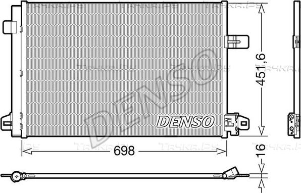Радиатор кондиционера (конденсатор) Denso. Артикул DCN32028