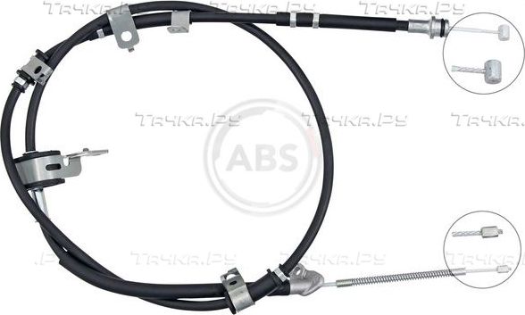 Трос ручника (тросик ручного тормоза) ABS. Артикул K10194