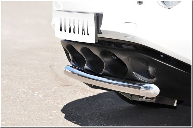 Защита RusStal переднего бампера d63 (дуга) для Nissan Juke передний привод 2010-2014. Артикул NJZ-000950