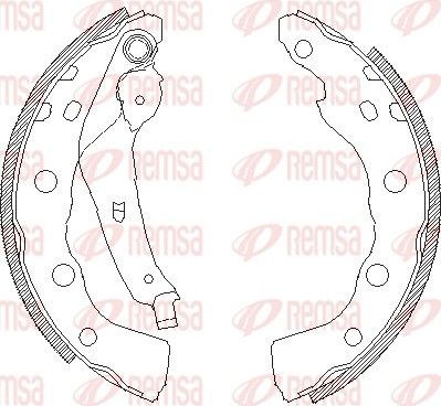 Тормозные колодки Remsa. Артикул 4059.00