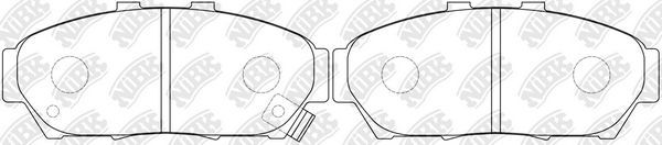 Тормозные колодки NiBK передние для Honda Integra III 1997-1997. Артикул PN8337