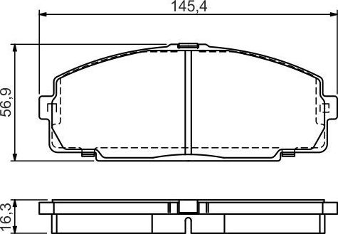 Тормозные колодки Bosch. Артикул 0 986 495 058