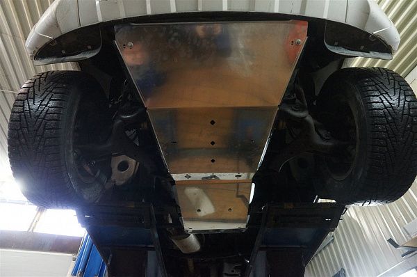 Защита алюминиевая АВС-Дизайн для днища Volkswagen Amarok I 2010-2016. Артикул 26.05ABC